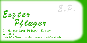 eszter pfluger business card